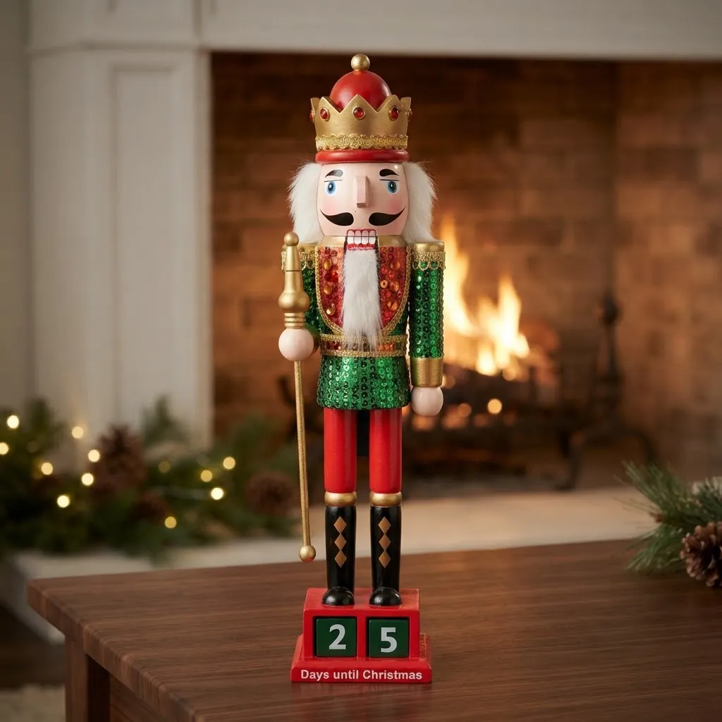 modelo3 Cascanueces Grande Adorno Navideño Soldado De Madera Navidad Modelo 3 - Imagen 1