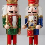 Pack De 2 Cascanueces Adorno Navideño En Madera 38cm Navidad Modelo 2 - Imagen 2