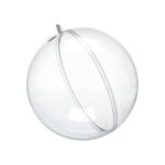 Bola De Navidad Adorno Transparente Personalizable 8cm - Imagen 6